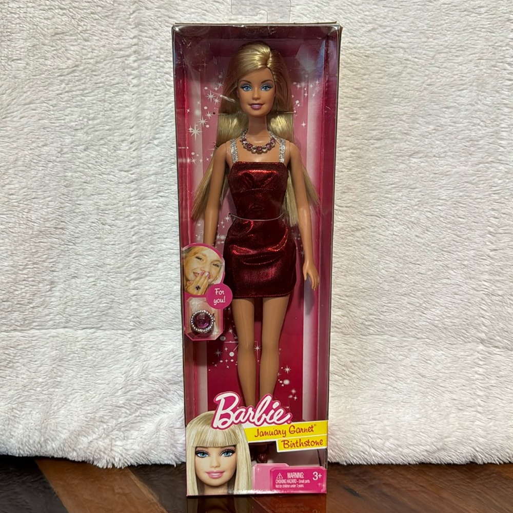 Mattel Barbie 2010 January Garnet Birthstone
